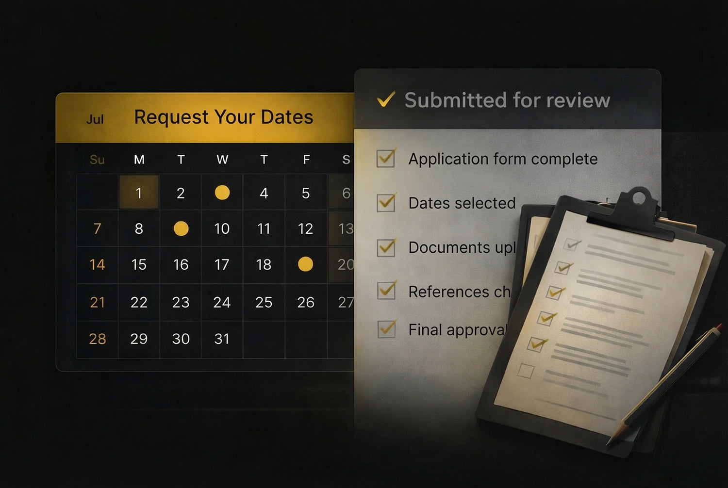 Apply With Your Own Dates